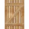 Ekena Millwork Spaced Board-n-Batten Shutters w/Z-Bar, Rough Sawn Western Red Cedar, 23W x 34H, PR RBS06Z23X034RWR - alternate 3